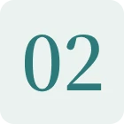 Number 02 on white background